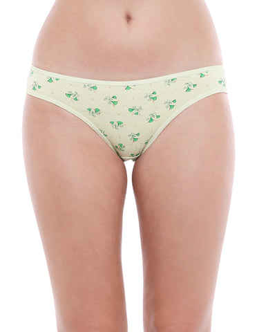 Bodycare 100% Cotton Printed High Cut Panty-12000