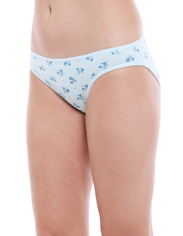 Bodycare 100% Cotton Printed High Cut Panty-12000