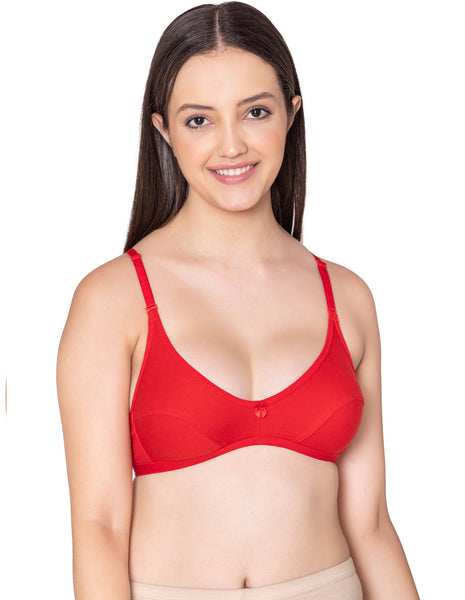 Bodycare polycotton wirefree convertible straps comfortable non padded bra-1531RE