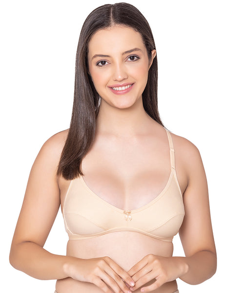 Bodycare polycotton wirefree convertible straps comfortable non padded bra-1531S