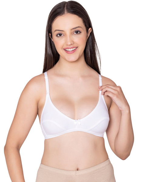 Bodycare polycotton wirefree convertible straps comfortable non padded bra-1531W