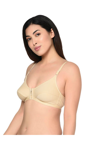 Bodycare Non Padded, Front open Bra-1568-Skin