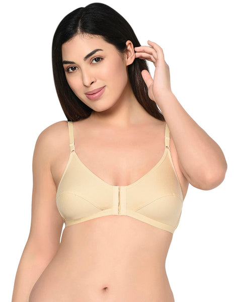 Bodycare Non Padded, Front open Bra-1568-Skin