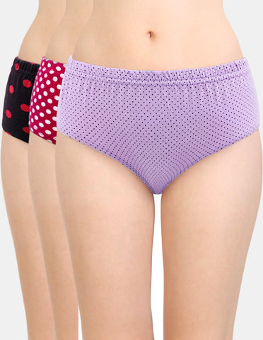 Bodycare Women Cotton 3PCS Panty Pack in Assorted Colors-1702