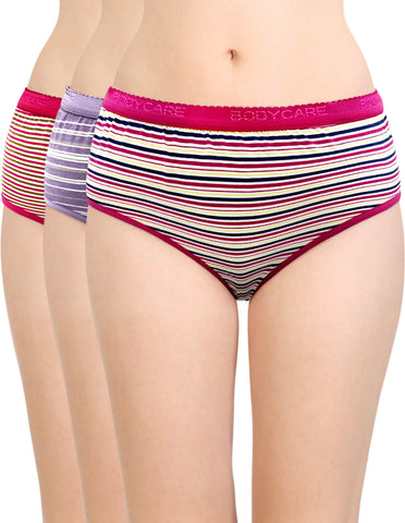 Bodycare Women Cotton 3PCS Panty Pack in Assorted Colors-1711