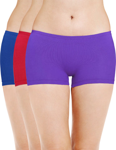 Bodycare Pack of 3 Boyshorts in Cotton Spandex-19D