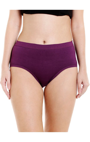 Bodycare Pack of 3 Assorted Cotton Solid Hipster Briefs-2930D