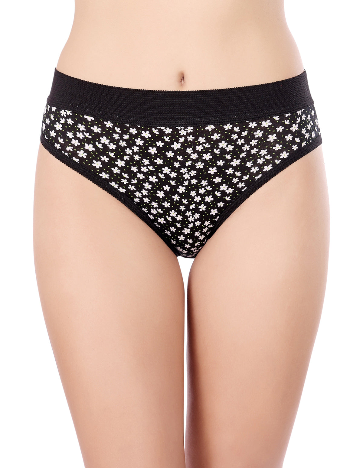 Bodycare Waist Shapewear Floral Print Panty (Pack of 3) - Multicolor - 2978