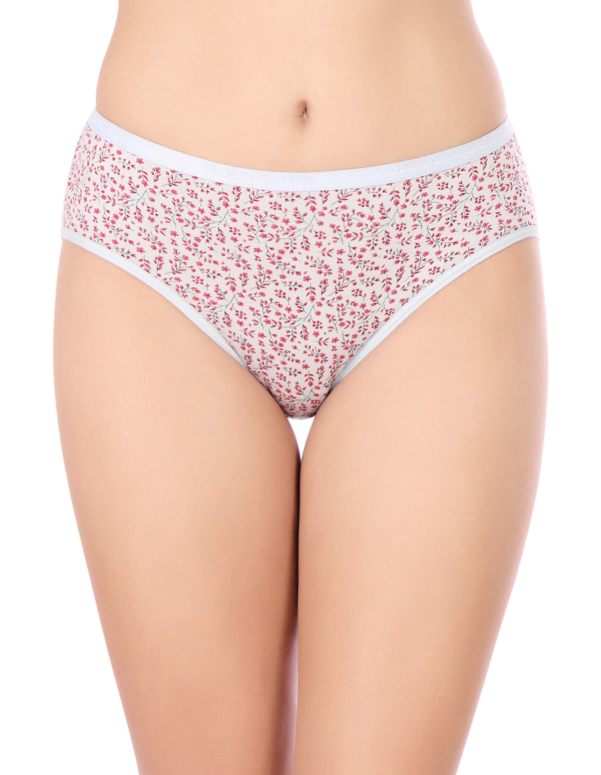 Bodycare Mid Rise Floral Print Panty (Pack of 3) - Multicolor - 3246