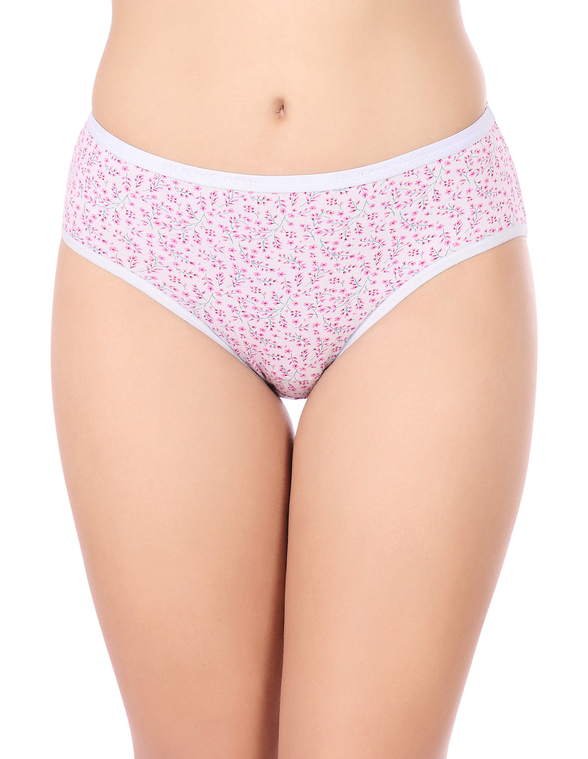 Bodycare Mid Rise Floral Print Panty (Pack of 3) - Multicolor - 3246