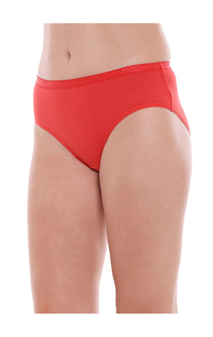 Bodycare Pack of 3 Hipster Style Cotton Briefs in Assorted colors-E32C
