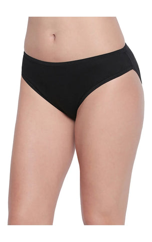 Pack of 3 High-Cut Bikini Style Cotton Printed Briefs in Assorted colors-3901