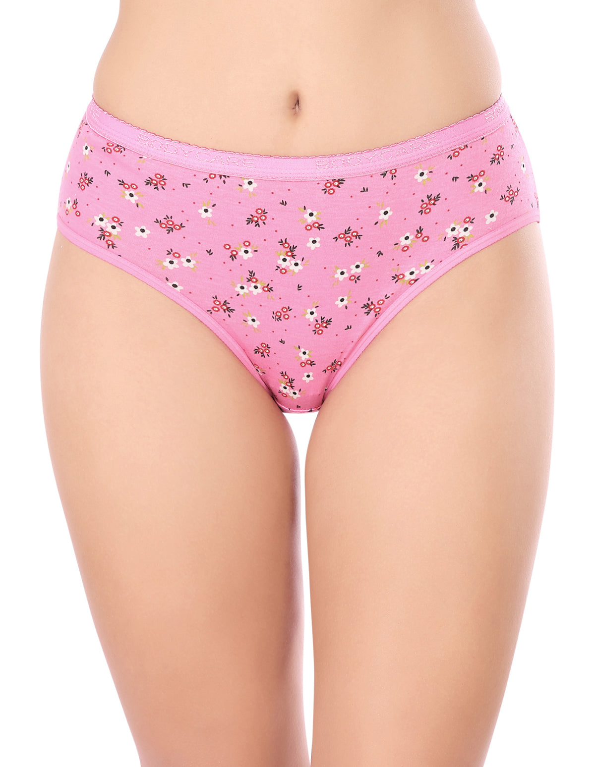 Bodycare Mid Rise Floral Print Panty (Pack of 3) - Multicolor - 4208