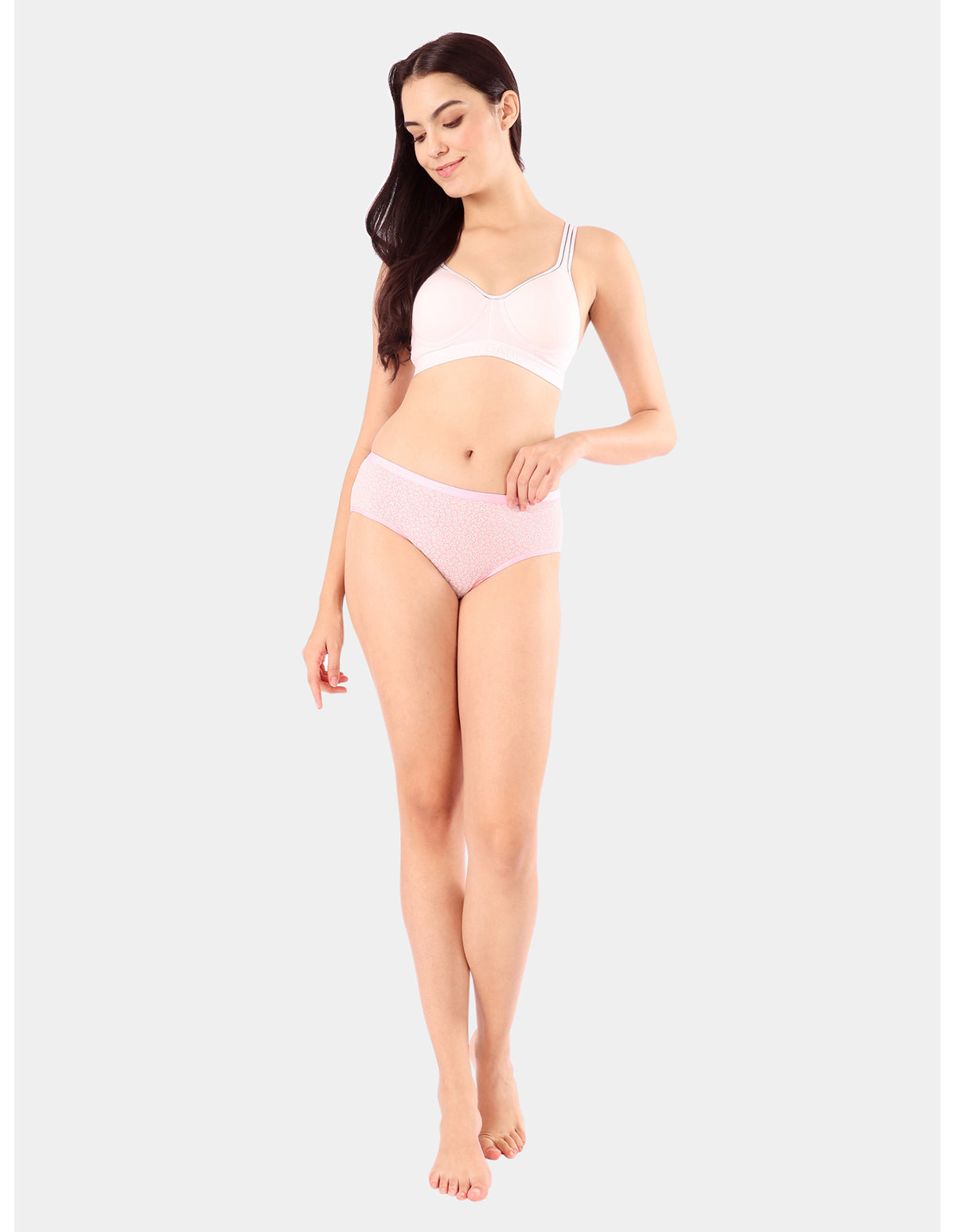 Bodycare Mid Rise Floral Print Panty (Pack of 3) - Multicolor - 4291
