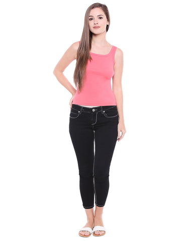 Broad Straps Round Neck Camisole - 44COR