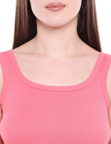 Broad Straps Round Neck Camisole - 44COR