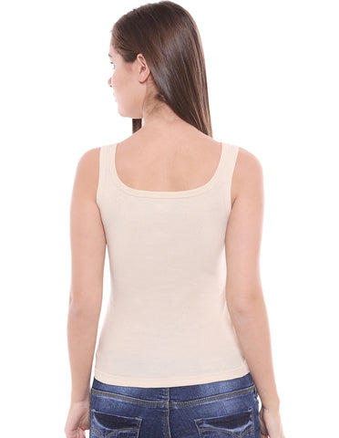 Broad Straps Round Neck Camisole - 44S