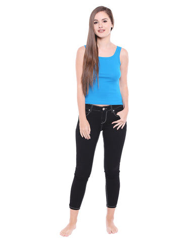 Broad Straps Round Neck Camisole - 44TUR