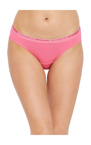 Bodycare Pack of 3 Bikini Style Cotton Briefs in Assorted colors with Broad elastic band-E45C