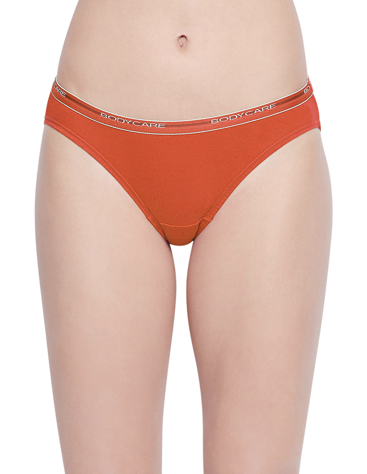 BODYCARE Pack of 3 Bikini Style Cotton Briefs in Assorted colors with Broad elastic band-E45D
