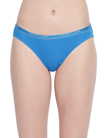 Bodycare Pack of 3 Bikini Style Cotton Briefs in Assorted colors with Broad elastic band-E45D