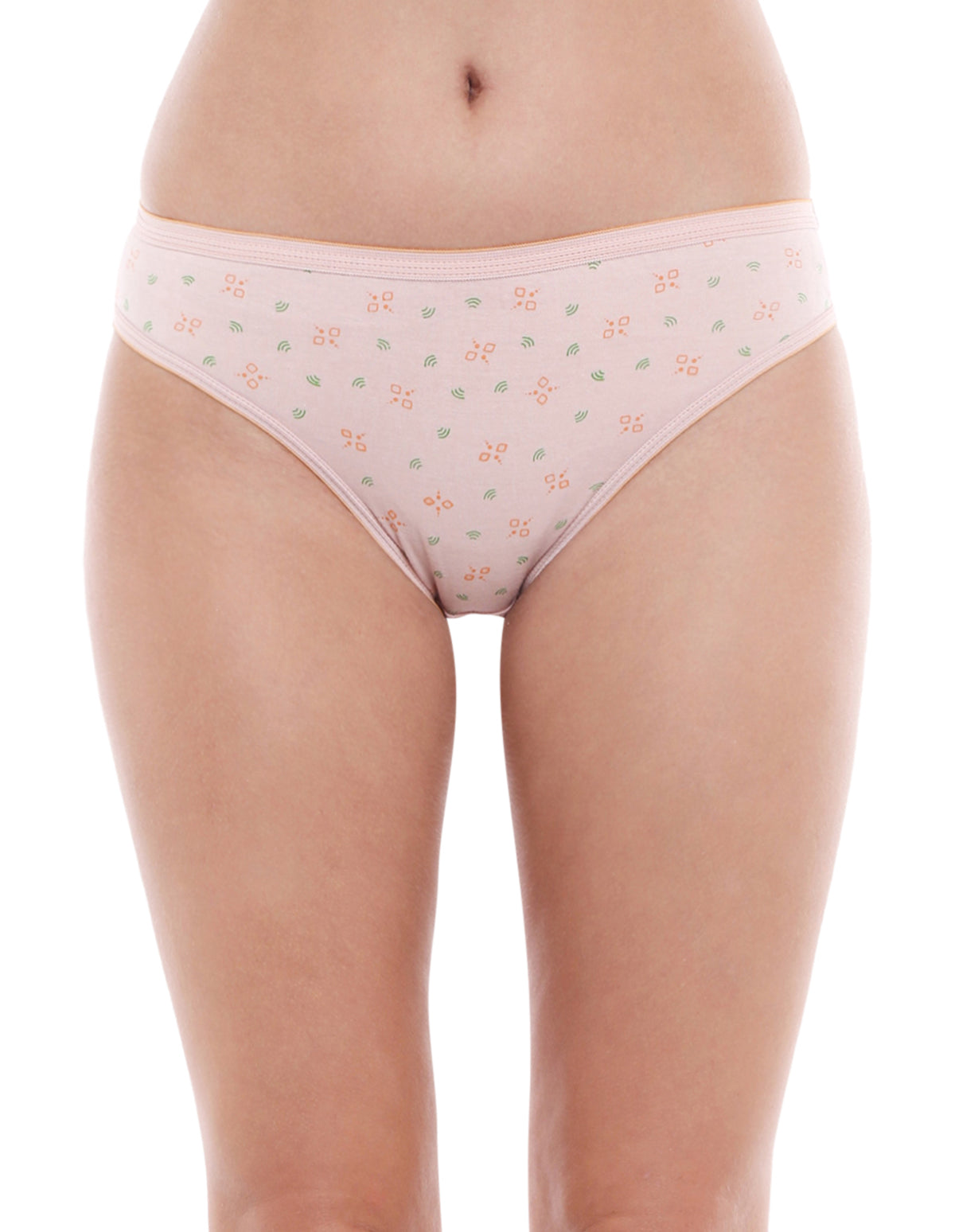 Bodycare 100% Cotton Printed High Cut Panty-5200
