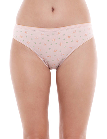 Bodycare 100% Cotton Printed High Cut Panty-5200