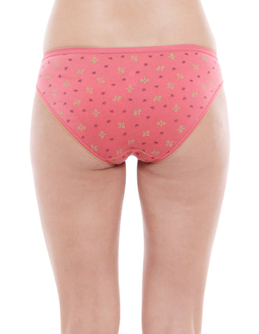 Bodycare 100% Cotton Printed High Cut Panty-5200