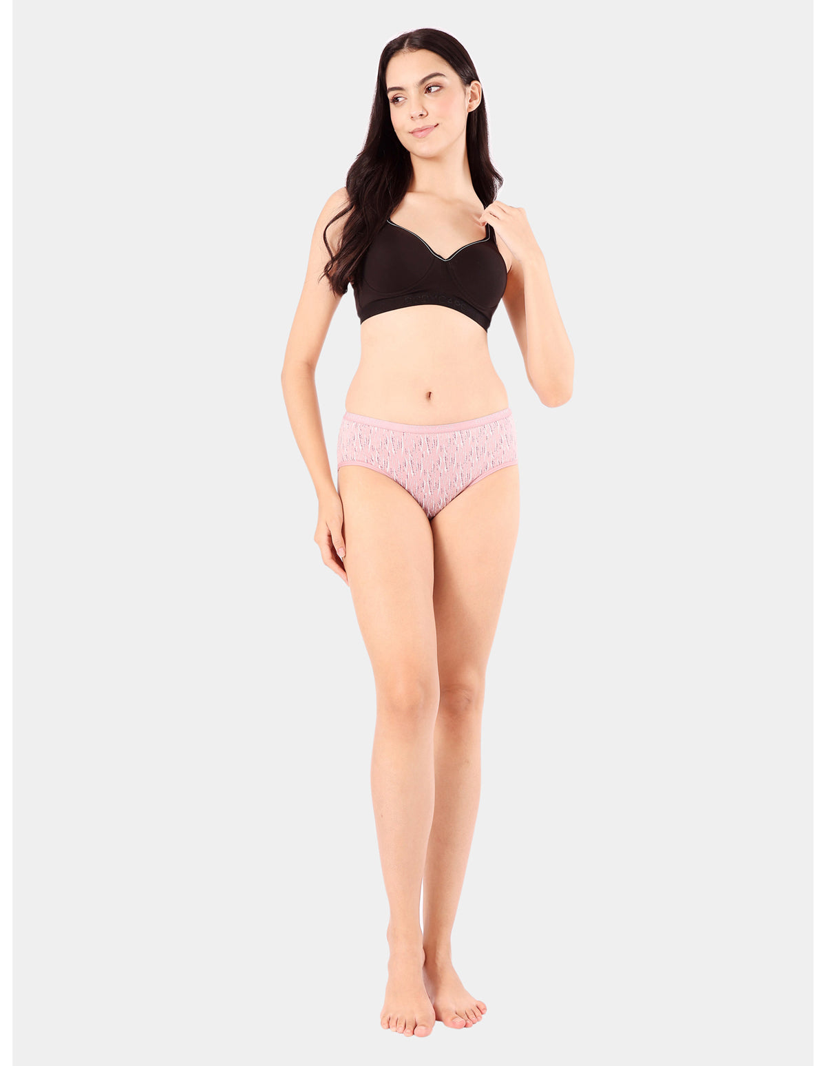 Bodycare Mid Rise Self Design Panty (Pack of 3) - Multicolor - 5208