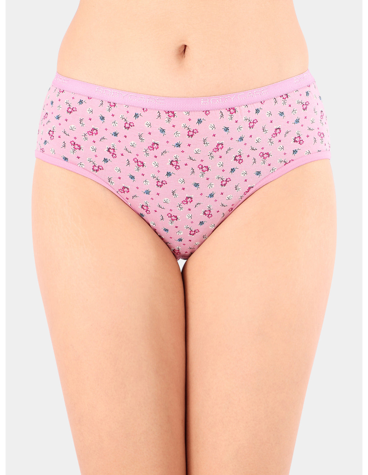 Bodycare Mid Rise Floral Print Panty (Pack of 3) - Multicolor - 5213