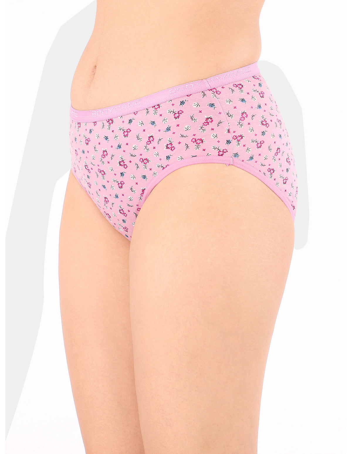 Bodycare Mid Rise Floral Print Panty (Pack of 3) - Multicolor - 5213