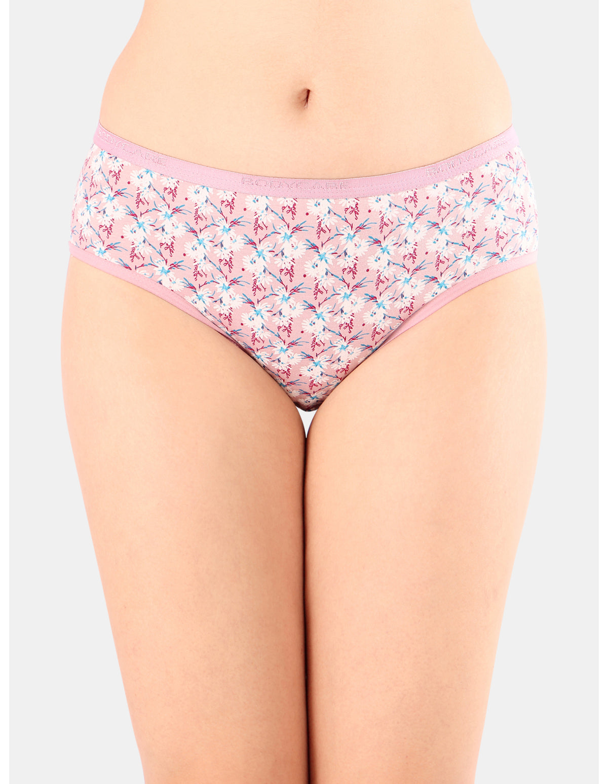 Bodycare Mid Rise Floral Print Panty (Pack of 3) - Multicolor - 5222