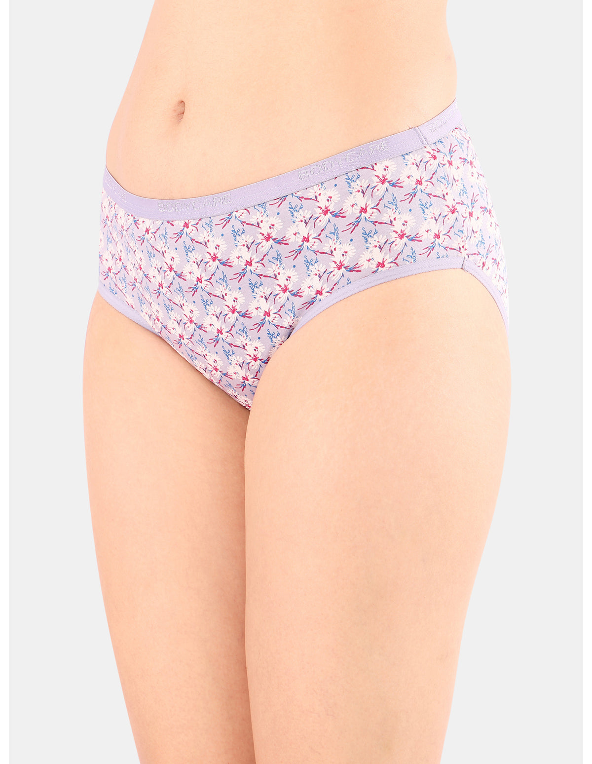 Bodycare Mid Rise Floral Print Panty (Pack of 3) - Multicolor - 5222