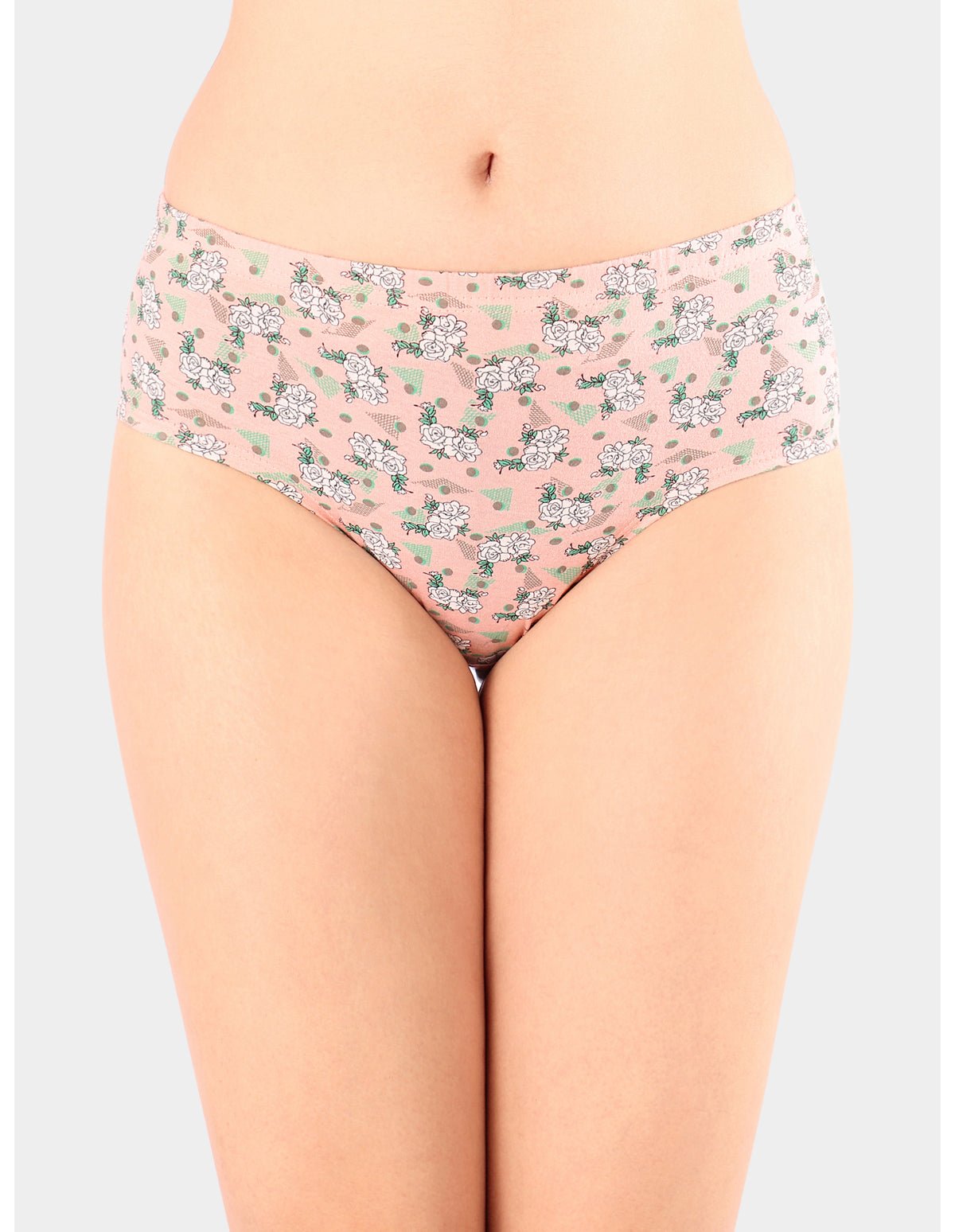 Bodycare Mid Rise Floral Print Panty (Pack of 3) - Multicolor - 5426