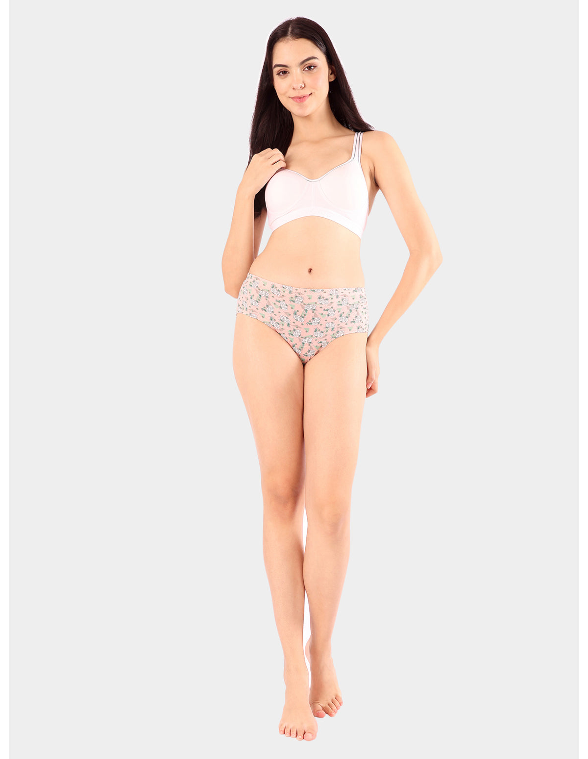 Bodycare Mid Rise Floral Print Panty (Pack of 3) - Multicolor - 5426