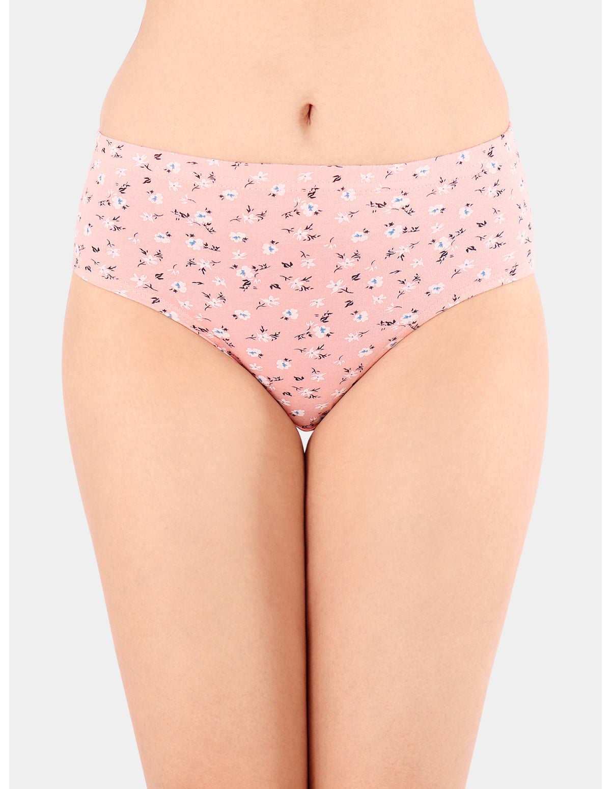 Bodycare Mid Rise Floral Print Panty (Pack of 3) - Multicolor - 5431