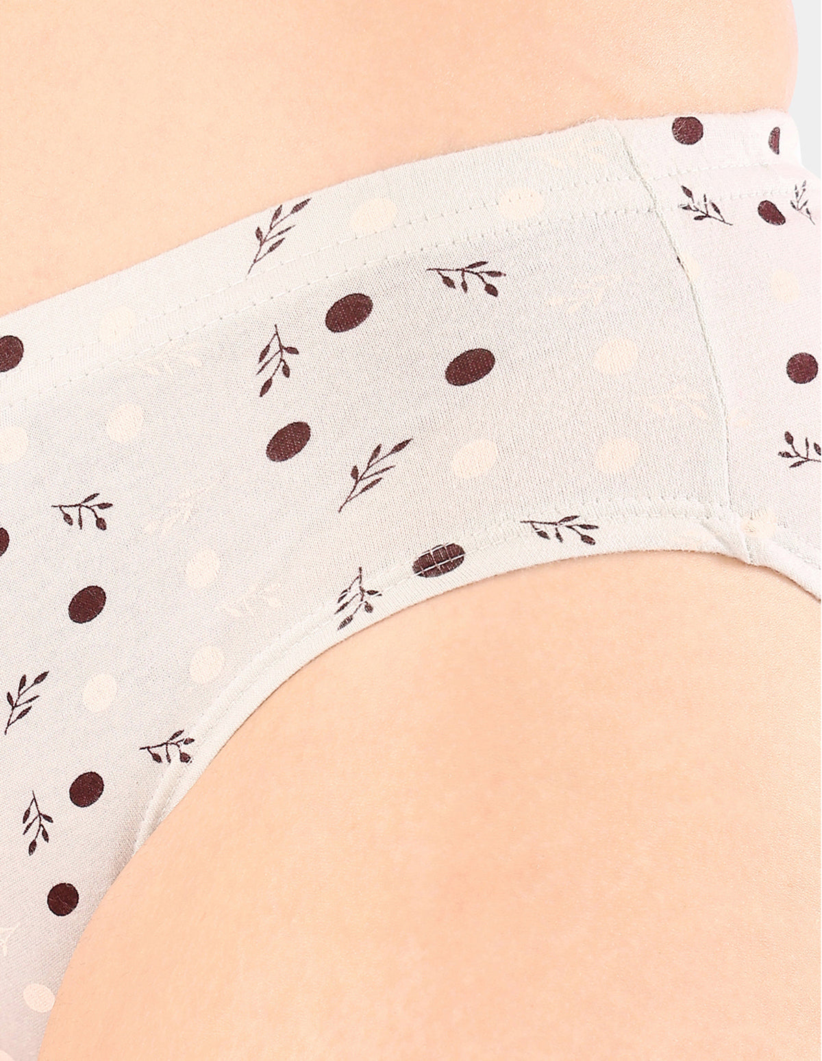 Bodycare Mid Rise Self Design Panty (Pack of 3) - Multicolor- Multicolor - 5433