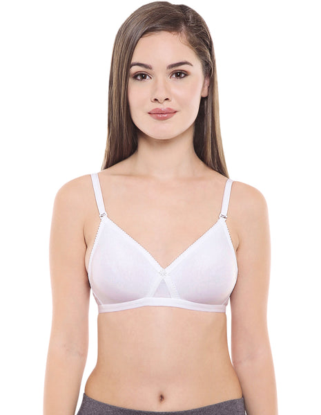 Seamless Cup Bra-5551W with free transparent strap