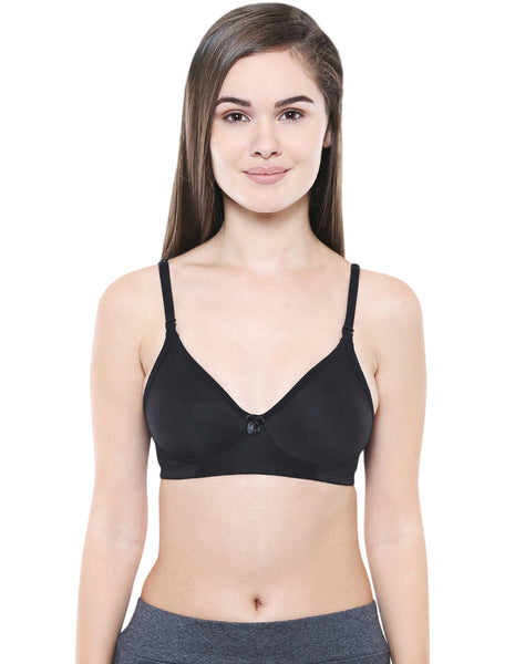 Seamless Cup Bra-5554B with free transparent strap