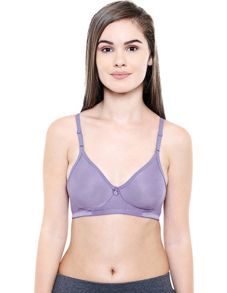 Seamless Cup Bra-5554PU with free transparent strap