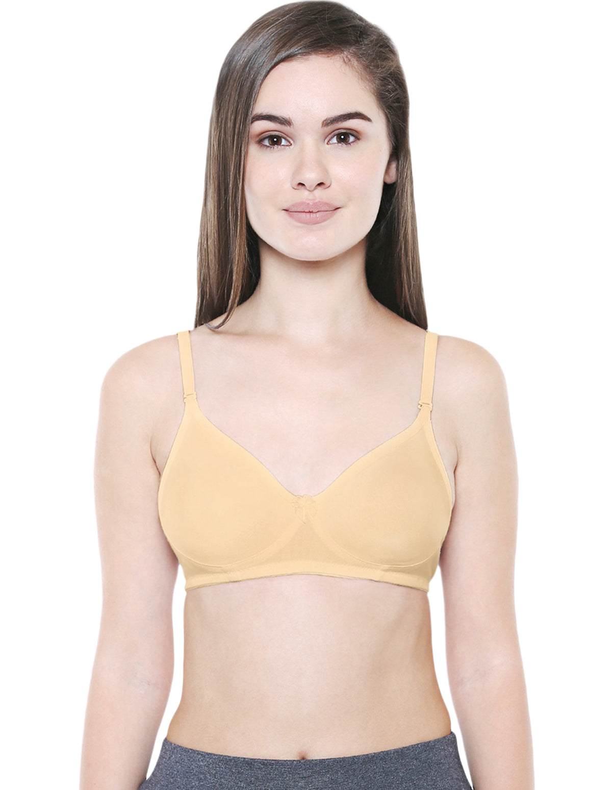 Seamless Cup Bra-5554S with free transparent strap