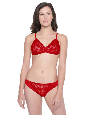 Bodycare Bridal RED Bra & Panty Lingerie Set - 6401RED