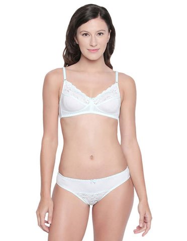 Bodycare Bridal Light Green Bra & Panty Lingerie Set - 6402LGR