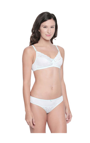 Bodycare Bridal Light Green Bra & Panty Lingerie Set - 6402LGR