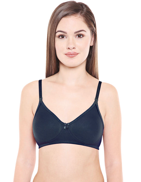 Perfect Coverage Bra-6525NAV with free transparent strap