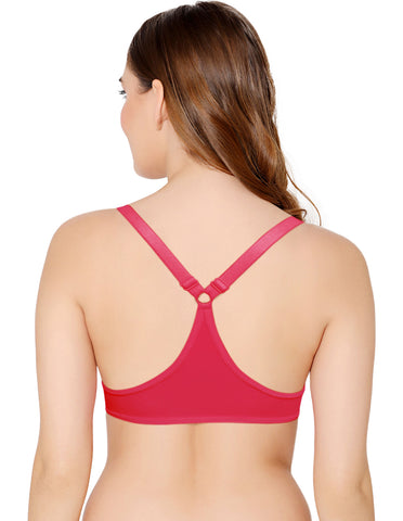 Bodycare Low Coverage, Front open, Seamless Padded Bra-6571-Rani