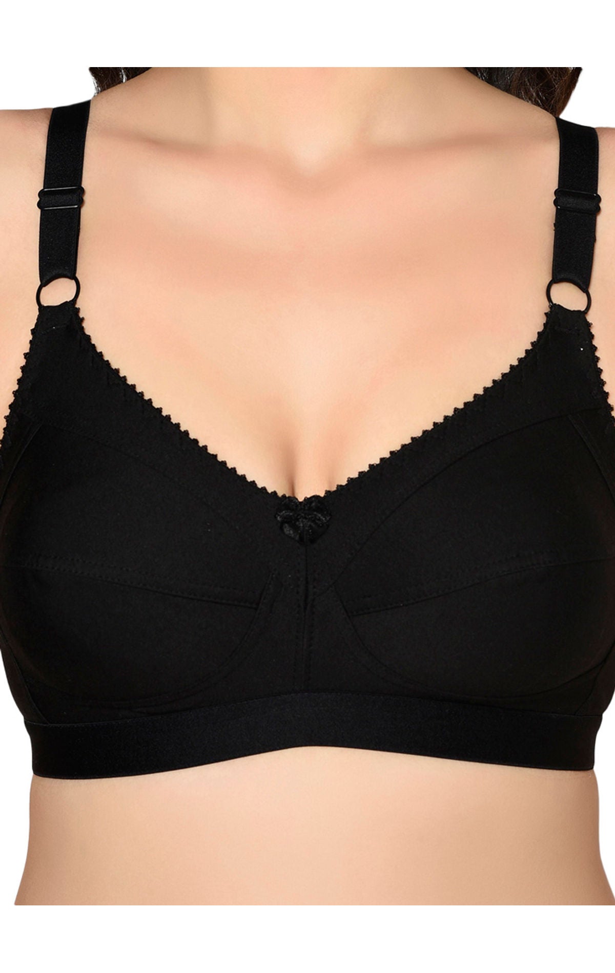 Bodycare Non Padded Bra-6581-Black