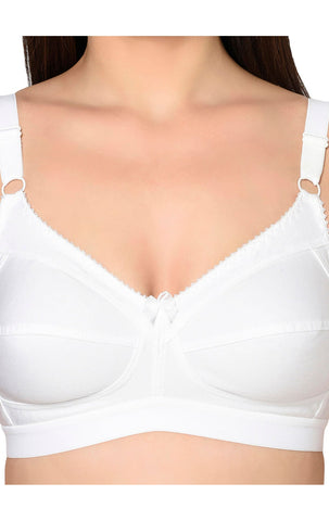 Bodycare Non Padded Bra-6581-White