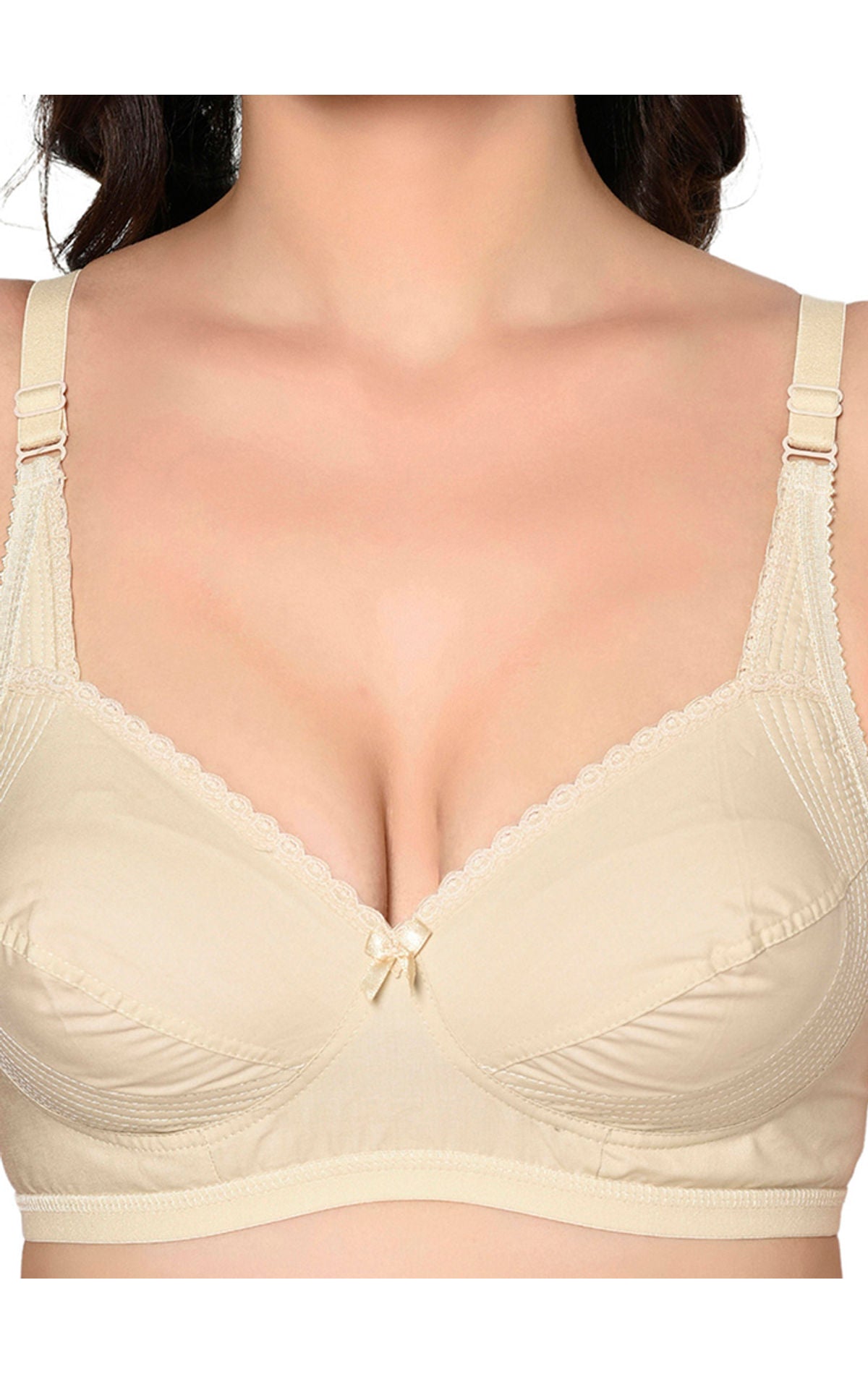 Bodycare Non Padded Minimizer Bra-6592-Skin