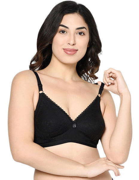 Bodycare Non Padded Bra-6596-Black